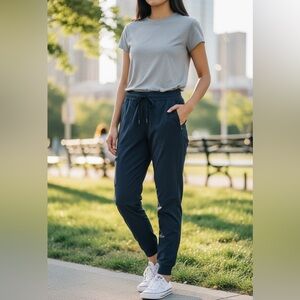 Athleta Drawstring Joggers XS Blue